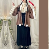 Зимнее флисовое ханьфу, демисезонная юбка, увеличенная толщина, эффект подтяжки