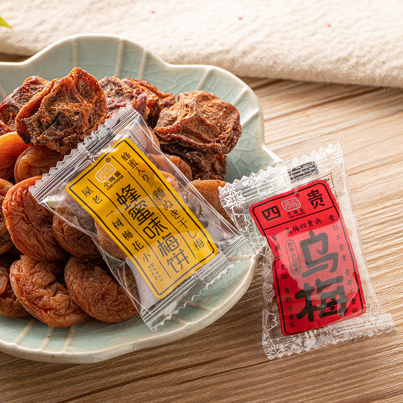 小梅屋蜂蜜味陈皮味梅饼酸话梅子干 小梅屋梅类制品