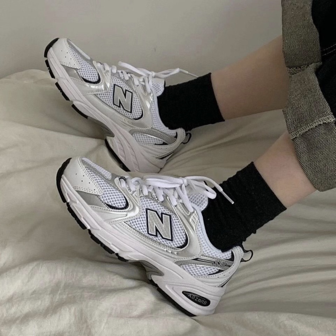 NEW BALANCE/NB530系列男女复古公路老爹鞋白银休闲运动鞋MR530SG - 图2