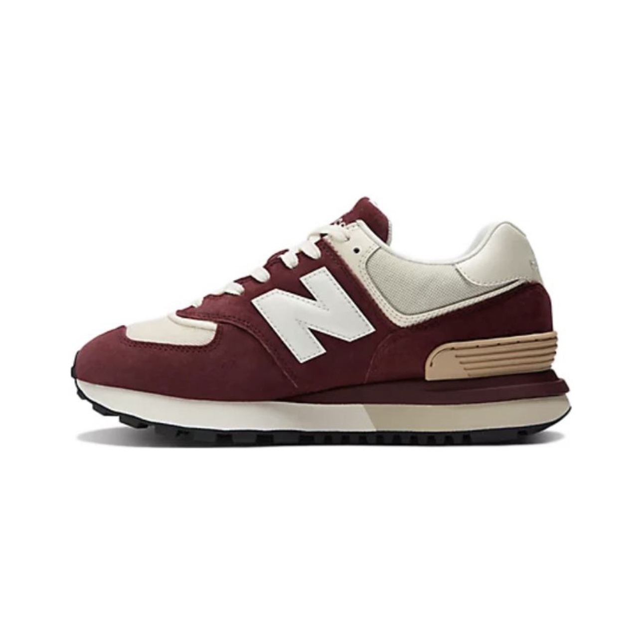 现货NEW BALANCE/新百伦酒红色574系列Legacy经典跑鞋U574LGRB-图2