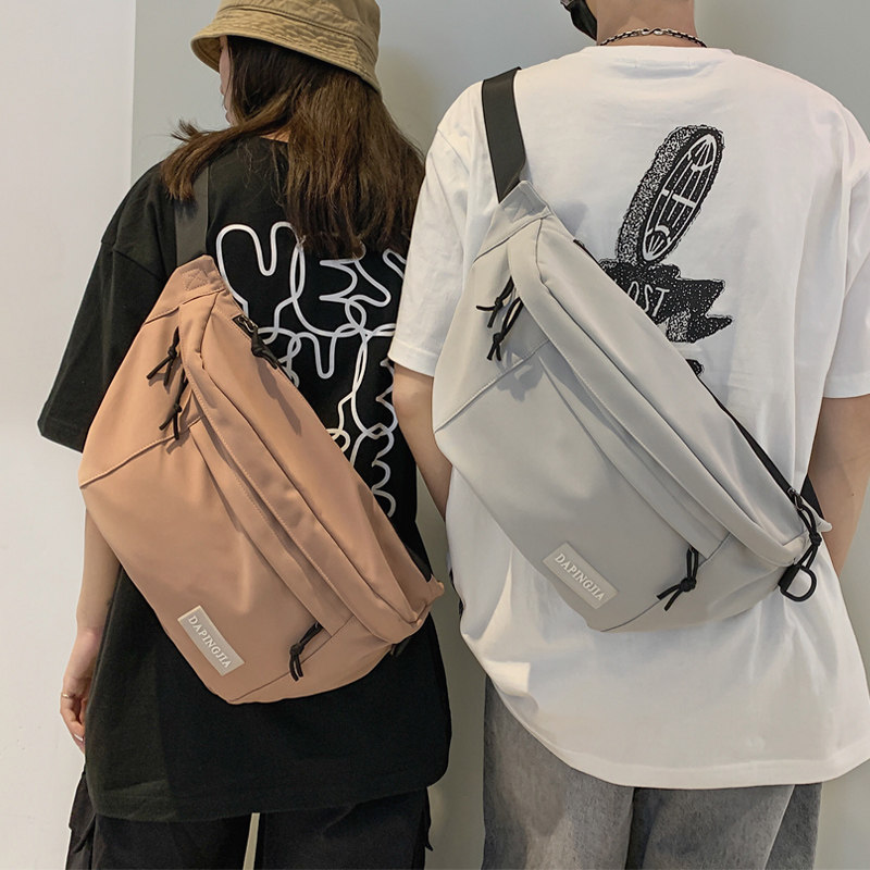 王一博同款大容量胸包男ins潮牌单肩斜挎包女街头腰包学生后背包,淘宝优惠券,粉丝福利购,淘宝优惠卷