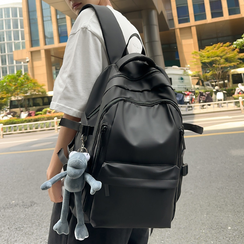 质感防水双肩包潮男初中生书包女大学生大容量骑行机车风旅行背包,淘宝优惠券,粉丝福利购,淘宝优惠卷