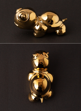 陶瓷金元宝乌龟招财装饰工艺摆饰