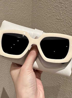 绿红防晒大脸宽腿墨镜显瘦韩版