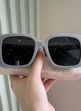 白色2024新款圆脸太阳眼镜防晒