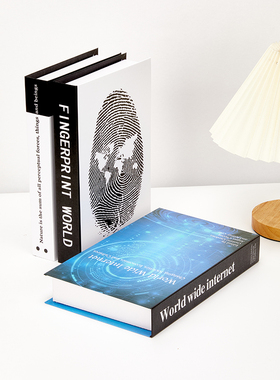 现代英文折叠款假书装饰摆件简易家居风装饰书模型样板间道具摆件