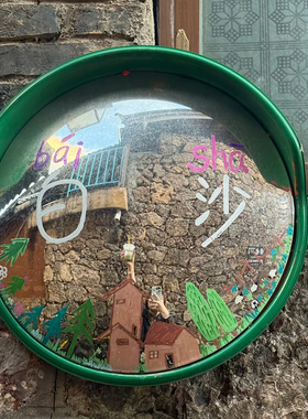 圆形广角镜凸球面镜装饰摆件