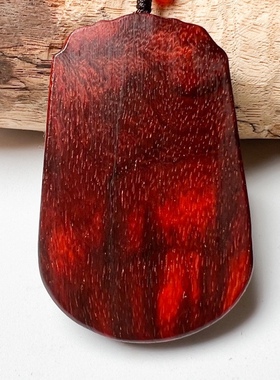 红木寅午戌挂件印度小叶紫檀十二生肖三合贵人虎马狗吊坠男女项链