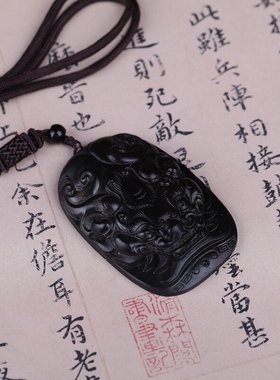 流行黑檀木创意貔貅吊坠