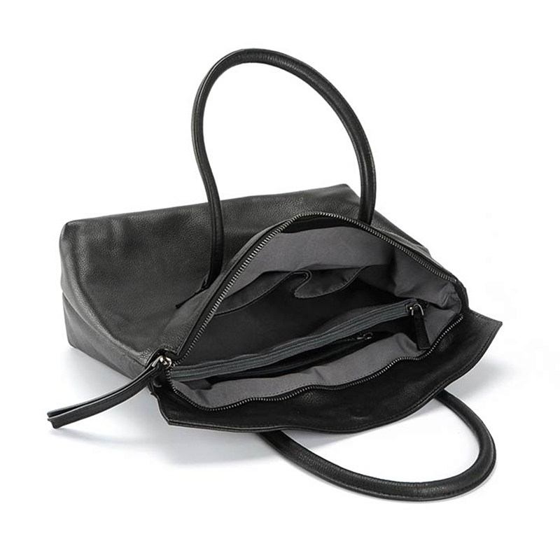 头层牛皮复古通勤商务ol简约手提包 september27designs女士包袋