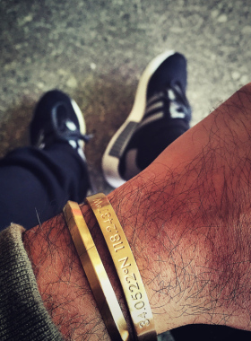 包邮瑞典主义风钛钢三角棱形手环