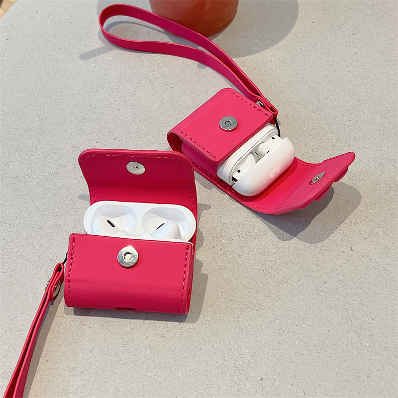 创意包包玫红草莓熊AirPodspro3牙耳机壳1/2代pro2苹果无线蓝牙保护套airpods3/4代女卡通防摔硅胶盒5代软壳,淘宝优惠券,粉丝福利购,淘宝优惠卷