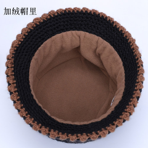 中老年妈妈帽子女冬天加绒厚保暖帽老人针织毛线帽奶奶老太太棉帽 - 图3