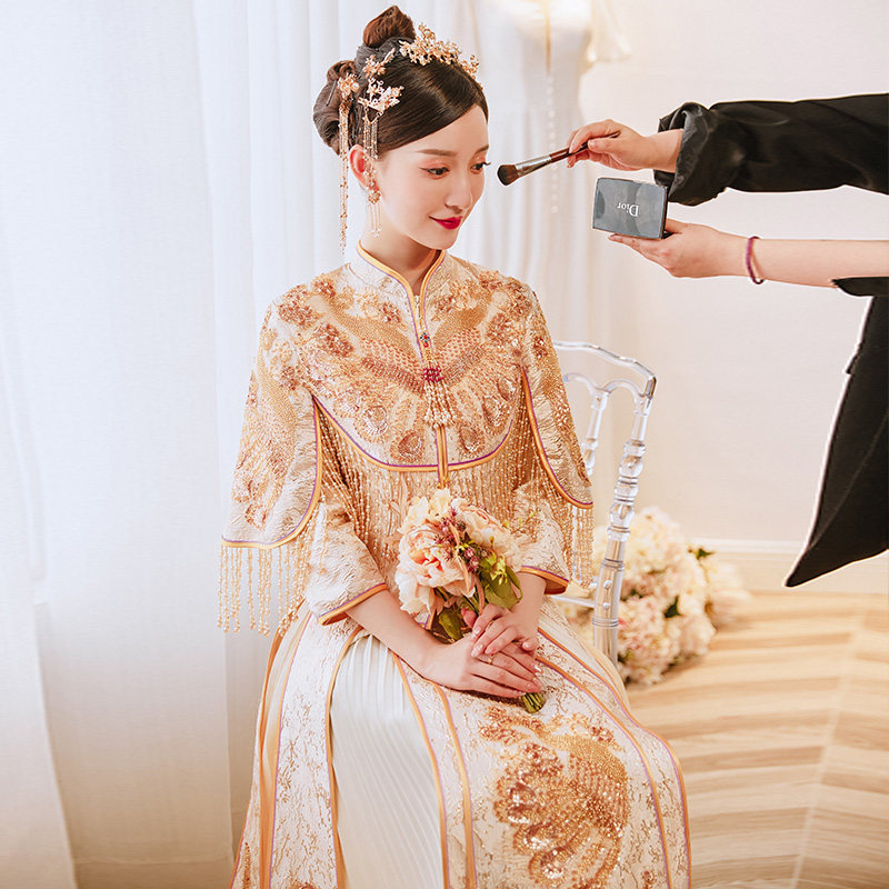 秀禾服2021年新款结婚礼服新娘服 衣至人归旗袍