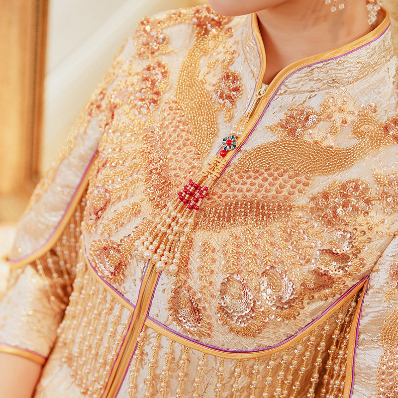 秀禾服2021年新款结婚礼服新娘服 衣至人归旗袍