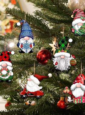 新款 节日氛围装饰小矮人圣诞老人玩偶挂饰创意礼品热卖卡通挂件