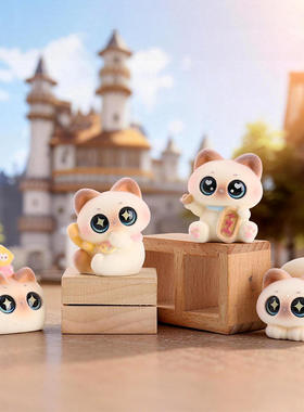 卡通可爱手办暹罗小豆丁第二弹盲盒创意萌宠摆件生日礼物装饰摆件