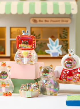 新款小憨豆卡皮巴拉手办盲盒创意潮玩水豚女生节日礼物卡通小摆件