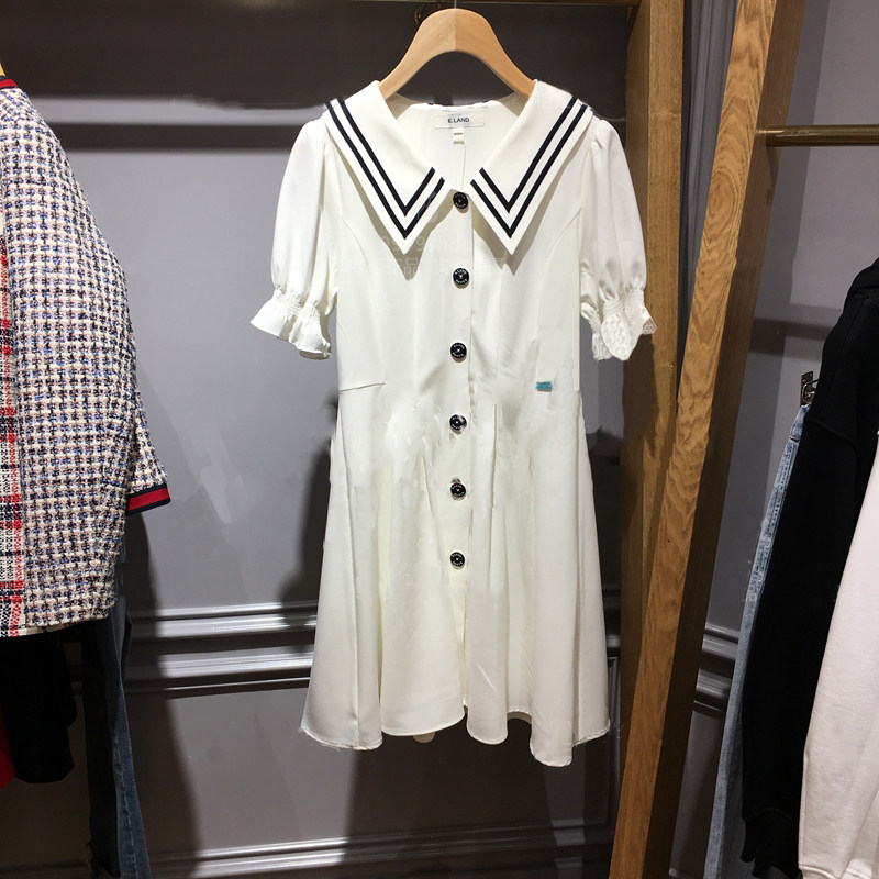 eland2020春季新款经典甜美连衣裙 品牌代购店999连衣裙