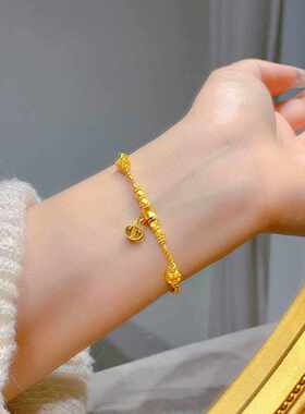 金碎银平安如意手炼女卷手炼