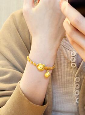 可爱维尼熊编织手绳小众黄金小熊