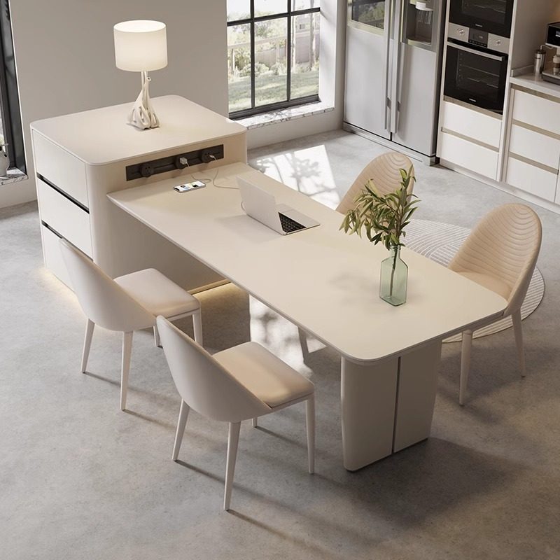 极简岛台餐桌一体家用伸缩高级岩板中岛台厨房简约新款餐岛台餐椅,淘宝优惠券,粉丝福利购,淘宝优惠卷