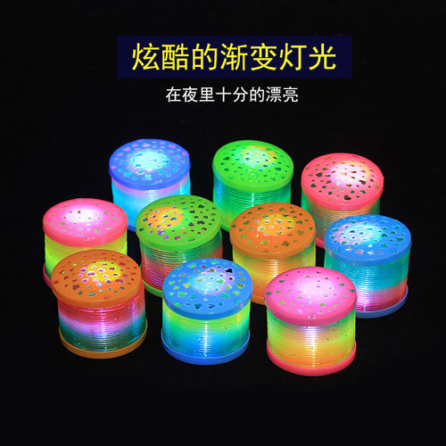新款投影发光彩虹圈创意新奇地摊热卖小玩具义乌发光玩具 - 图1