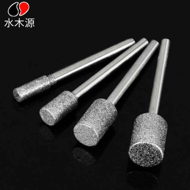 Emery grinding head jade hole injection