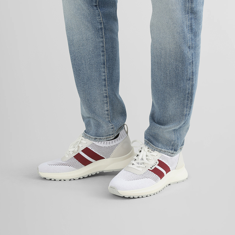 Bally 巴利男士织物牛皮革厚底袜套式透气休闲运动鞋 DARNELL T - 图2