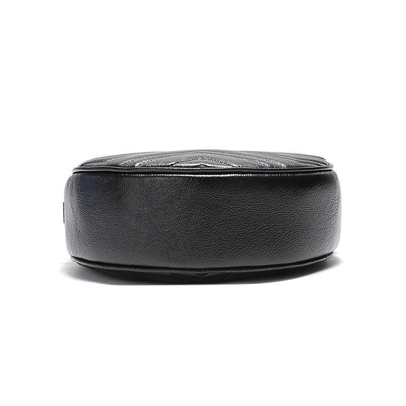 gucci女士皮革圆形单肩斜挎包 珍品网女士包袋