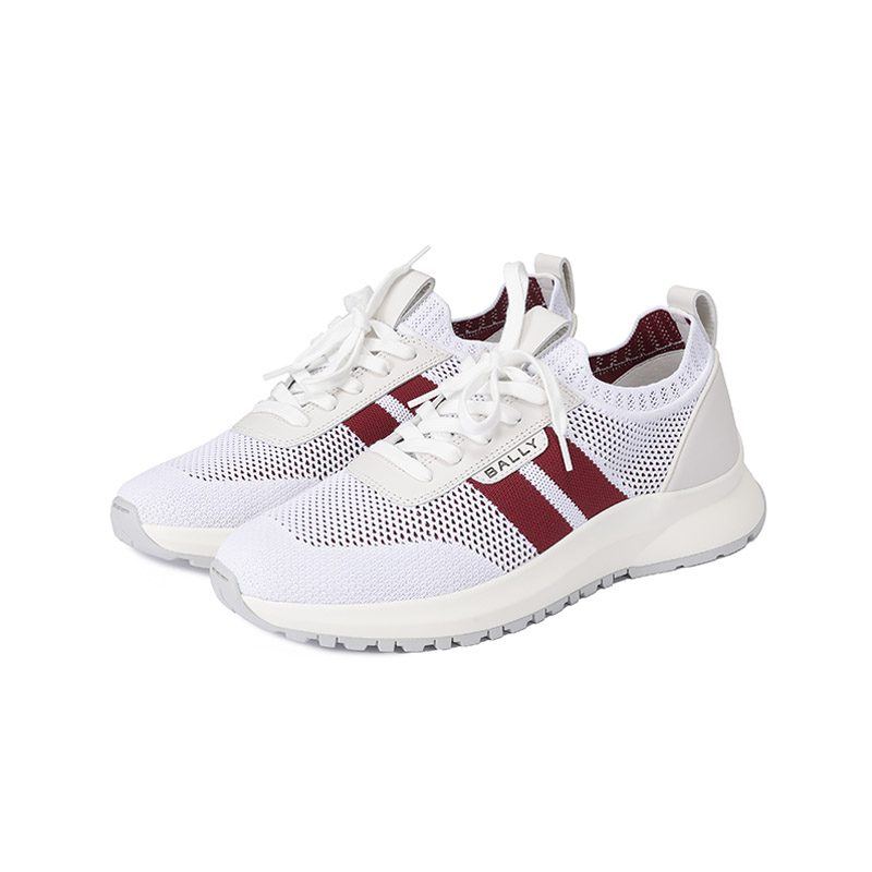 Bally 巴利男士织物牛皮革厚底袜套式透气休闲运动鞋 DARNELL T - 图1