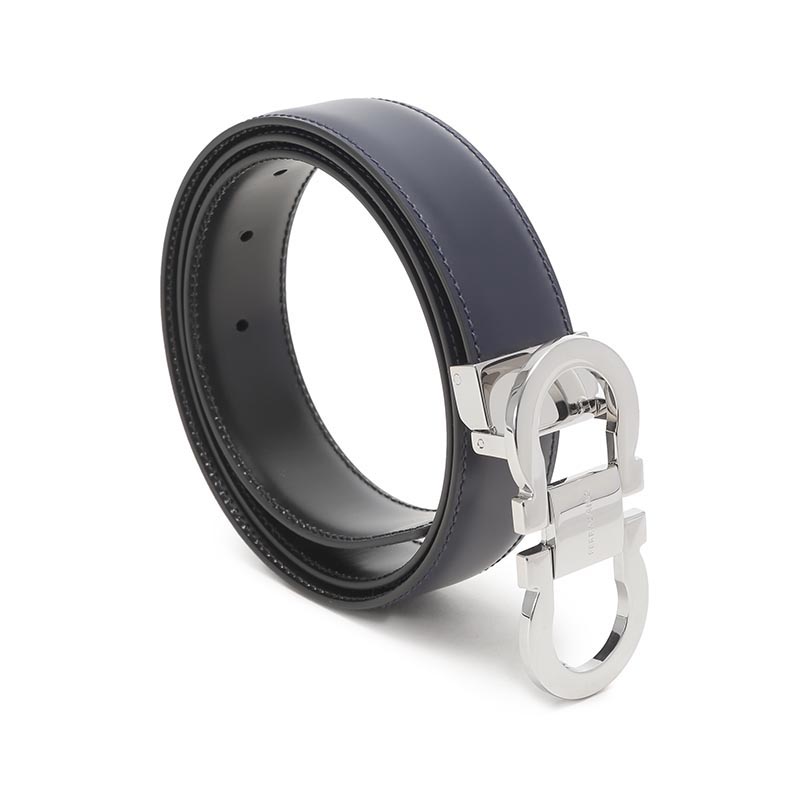 【自营】Ferragamo菲拉格慕 男士牛皮可裁剪双面皮带腰带 670326