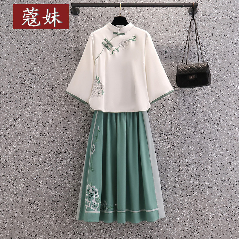 中国风复古唐装盘扣茶服棉麻夏汉服 蔻妹上衣