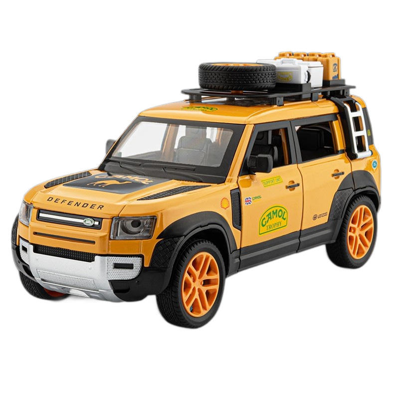 新款路1:24虎卫士海湾石油版合金车模型仿真越野车摆件儿童玩具车 - 图3