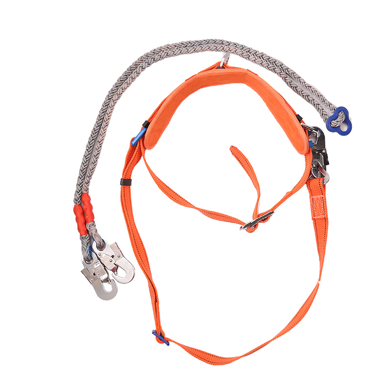 双保险电工国标高空作业安全带腰带双钩保险绳电力爬电线杆保险带 - 图3