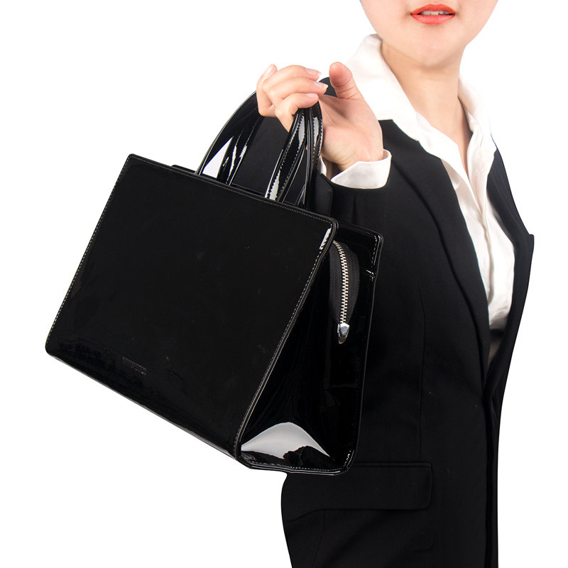 2020新款潮皮质商务ol职业公文包 依璐梦妮女士包袋