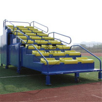 New products 27 seats Mobile Flex Referee Bench athletics Competition Outdoor Timing Bench Stadium Spectators Watch Desk Direct