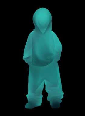 Yulong Lab原创设计Topdog2【孩子王】潮流桌边摆件嘻哈人物雕塑