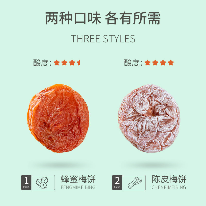 蜂蜜梅饼日式陈皮梅饼无核孕妇梅 lojoin乐囧食品梅类制品