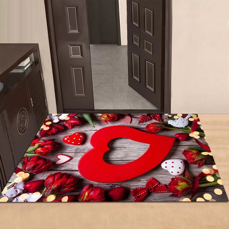 Soft diatom mud absorbent non-slip bathroom floor mat