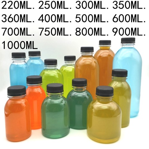 加厚pet饮料瓶果汁瓶一次性透明塑料瓶酵素瓶奶茶瓶网红瓶胖胖瓶 - 图2
