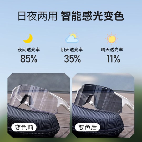 骑行眼镜变色日夜两用户外专业运动防风跑步骑车专用自行车护目镜