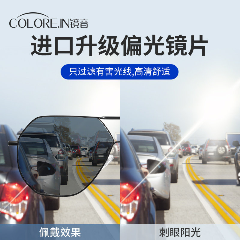 开车司机夜视钓鱼男士日夜两用墨镜 colorein眼镜太阳眼镜