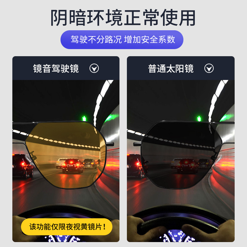 开车司机夜视钓鱼男士日夜两用墨镜 colorein眼镜太阳眼镜