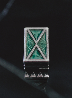 UNMASK情侣对戒银饰神殿戒指