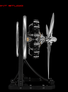 复古金属螺旋桨机械工业风艺术品