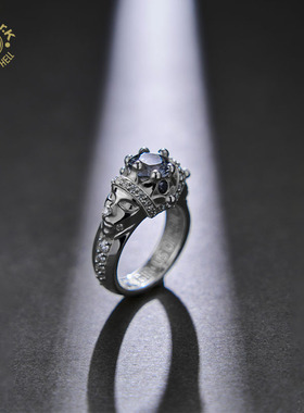 Arthur.k男女925银手工小丑戒指