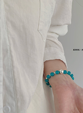 KISOL新中式天然石水晶手链手作