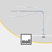 German moll mole clip table lamp flexlight LED light energy saving eye flexible position