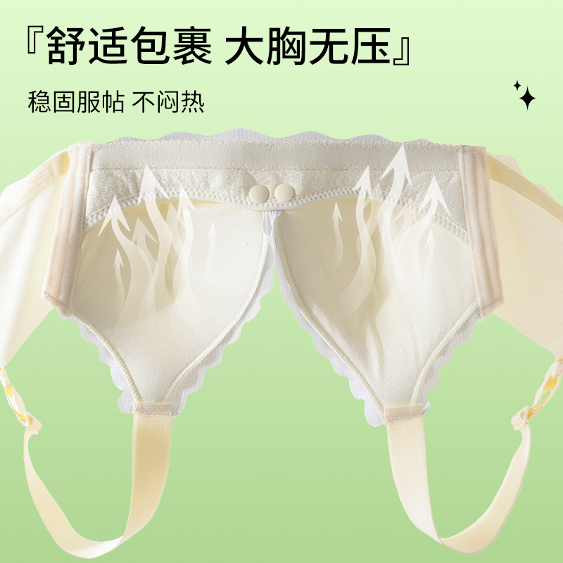 孕妇内衣哺乳文胸怀孕期喂奶专用聚拢防下垂产后前开扣女夏季薄款-图1